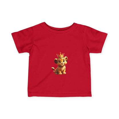 King Lion Infant Tee - Cute Baby Shirt for New Parents, Ideal Gift for Birthdays & Celebrations