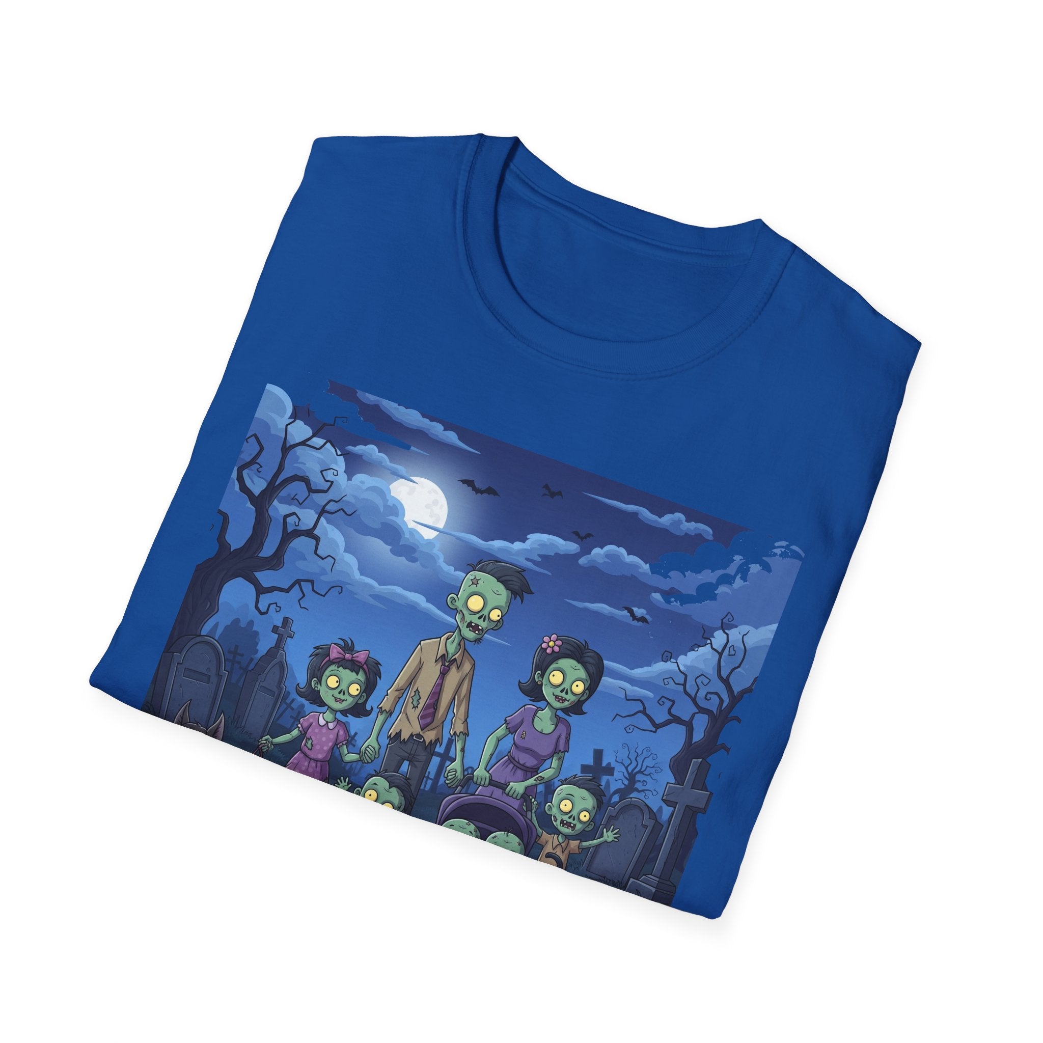 Zombie Family Halloween T-Shirt, Unisex Softstyle Tee for Men & Women, Funny Halloween Gift, Spooky Costume Top, Perfect for Halloween [...]