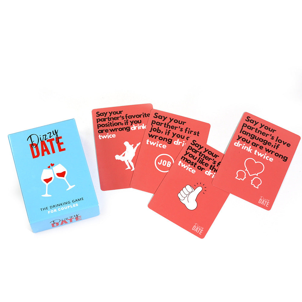 Dizziness Party Game Card Couple Conversation