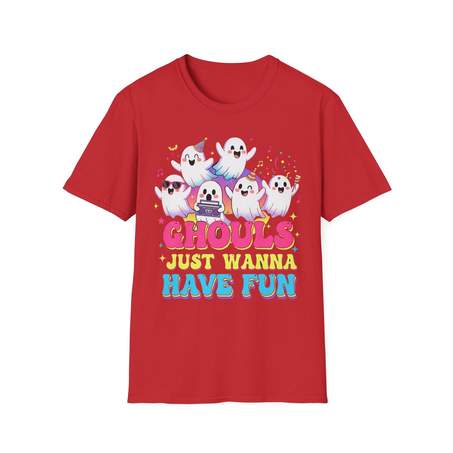 Ghoulish Fun T-Shirt, Ghost Theme Tee, Unisex Halloween Shirt, Cute Spooky Apparel, Fun Costume Idea, Party Outfit