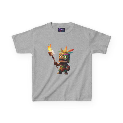 Kids Tiki Toasted Marshmallow Heavy Cotton Tee - Fun & Playful Design for Adventurous Kids