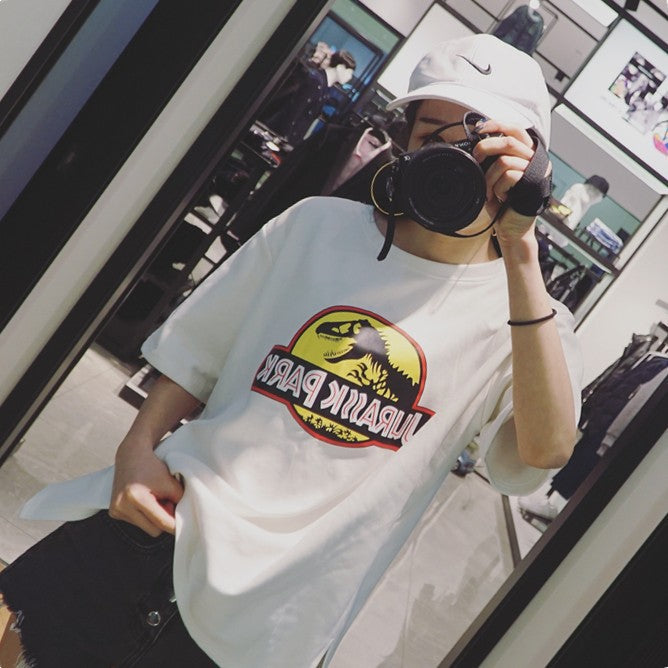 Dinosaur Lady's Oversized T-shirt