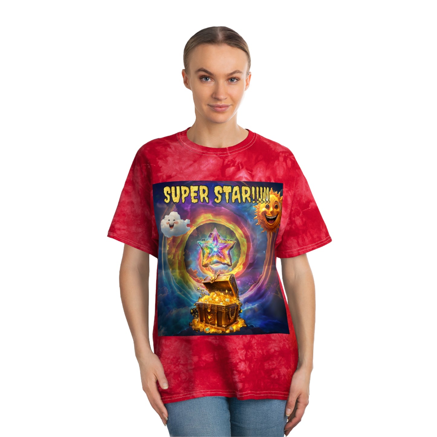 Super Star! Tie-Dye Tee, Crystal