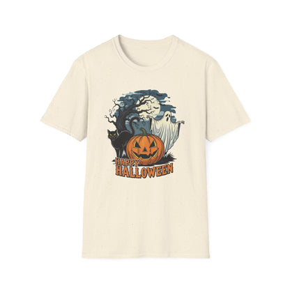 Halloween Graphic T-Shirt, Spooky Tee, Unisex Casual Wear, Fall Apparel, Ghost Pumpkin Shirt, Halloween Costume Top