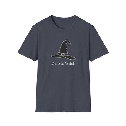 Zero to Witch T-Shirt, Unisex Graphic Tee, Halloween Shirt, Magical Apparel, Witchy Vibes, Gift for Witches