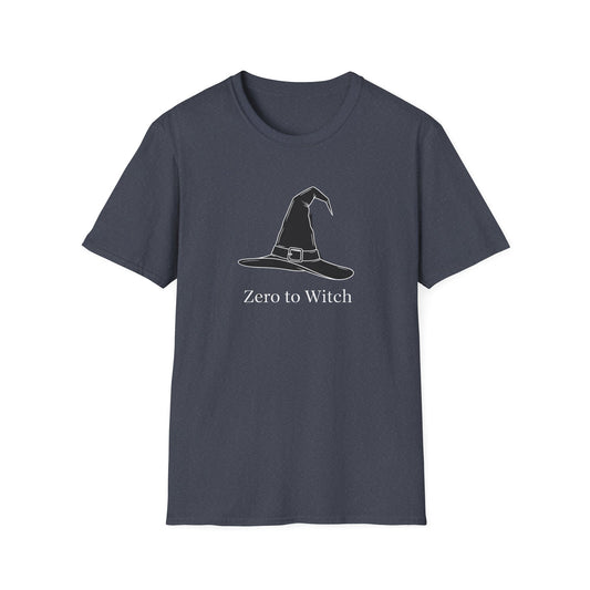 Zero to Witch T-Shirt, Unisex Graphic Tee, Halloween Shirt, Magical Apparel, Witchy Vibes, Gift for Witches