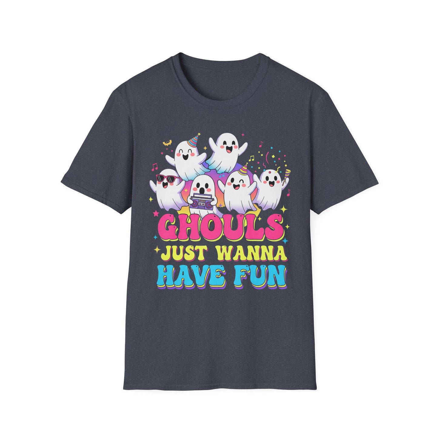 Ghoulish Fun T-Shirt, Ghost Theme Tee, Unisex Halloween Shirt, Cute Spooky Apparel, Fun Costume Idea, Party Outfit