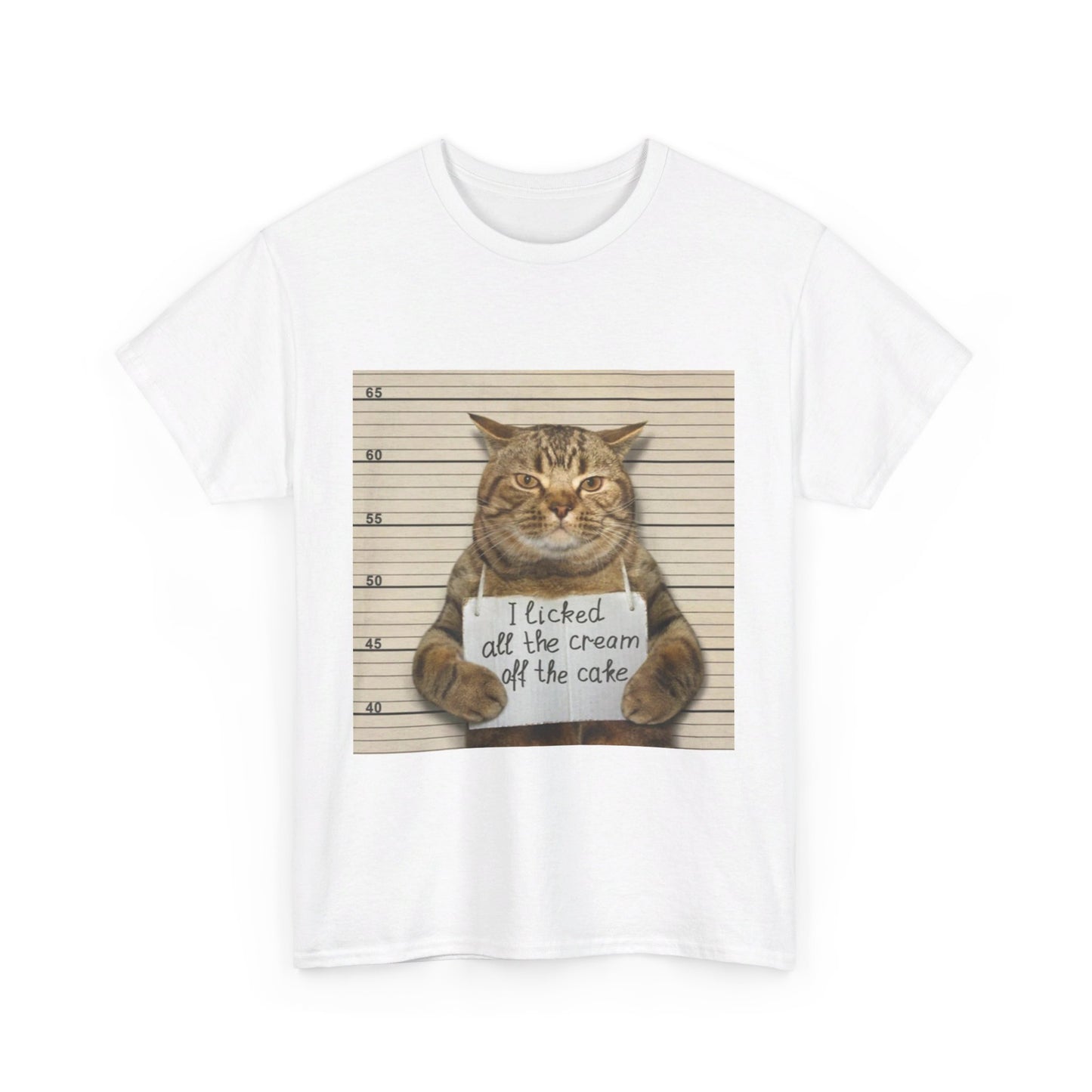 The Cat Did It Unisex Heavy Cotton Tee