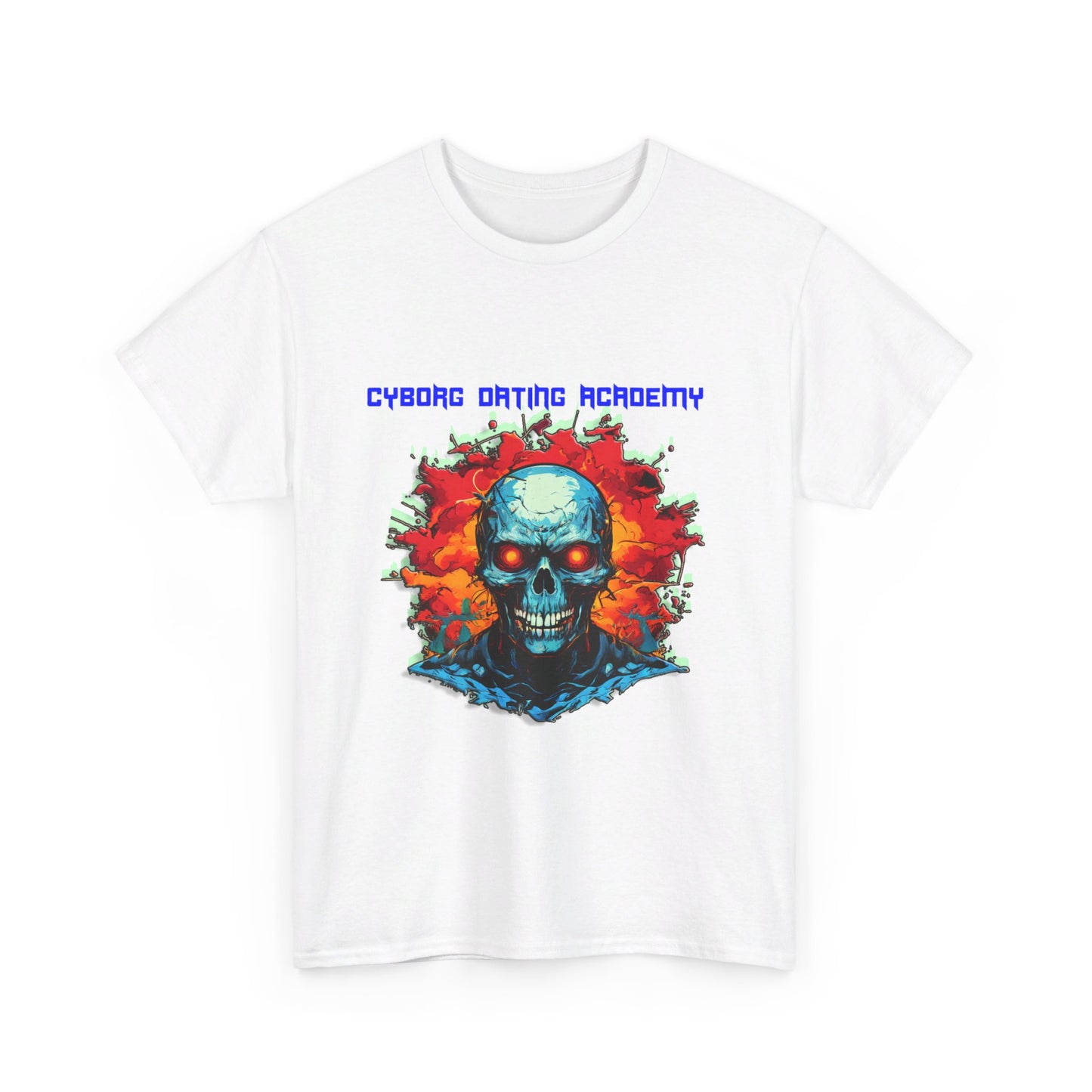 Cyborg Dating academy Unisex Heavy Cotton Tee