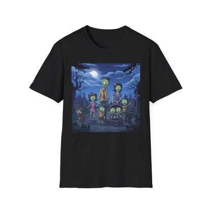 Zombie Family Halloween T-Shirt, Unisex Softstyle Tee for Men & Women, Funny Halloween Gift, Spooky Costume Top, Perfect for Halloween [...]