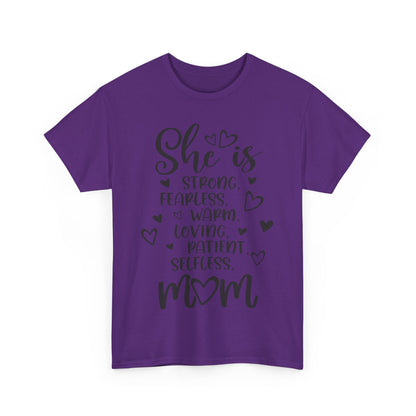 She is mom Unisex Heavy Cotton Tee