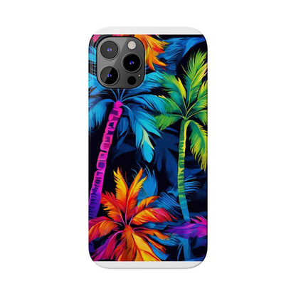 Dark Palm Slim Phone Cases