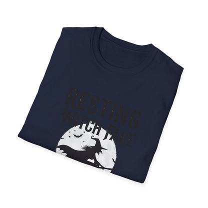 Resting Witch Face Unisex T-Shirt | Funny Halloween Tee, Gift for Witches, Witchy Apparel, Spooky Shirt, October Casual Wear