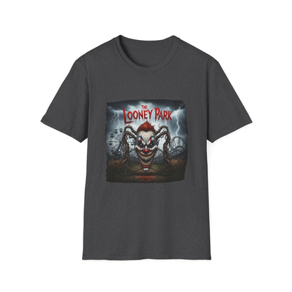 The Looney Park Creepy Carnival Unisex T-Shirt, Halloween Shirt, Horror Fan Gift, Spooky Tee, Festival Wear, Looney Park Merch