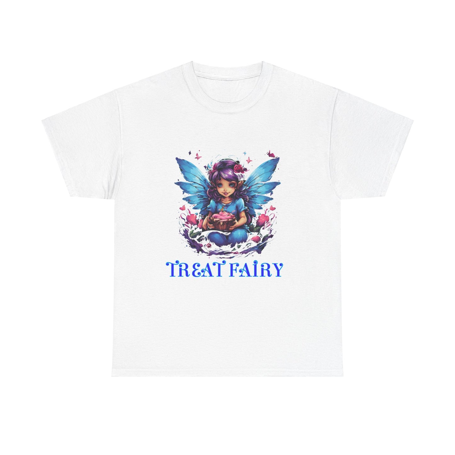 Enchanted Treat  Fairy Unisex Heavy Cotton Tee - Perfect for Magical Gatherings and Everyday Wear