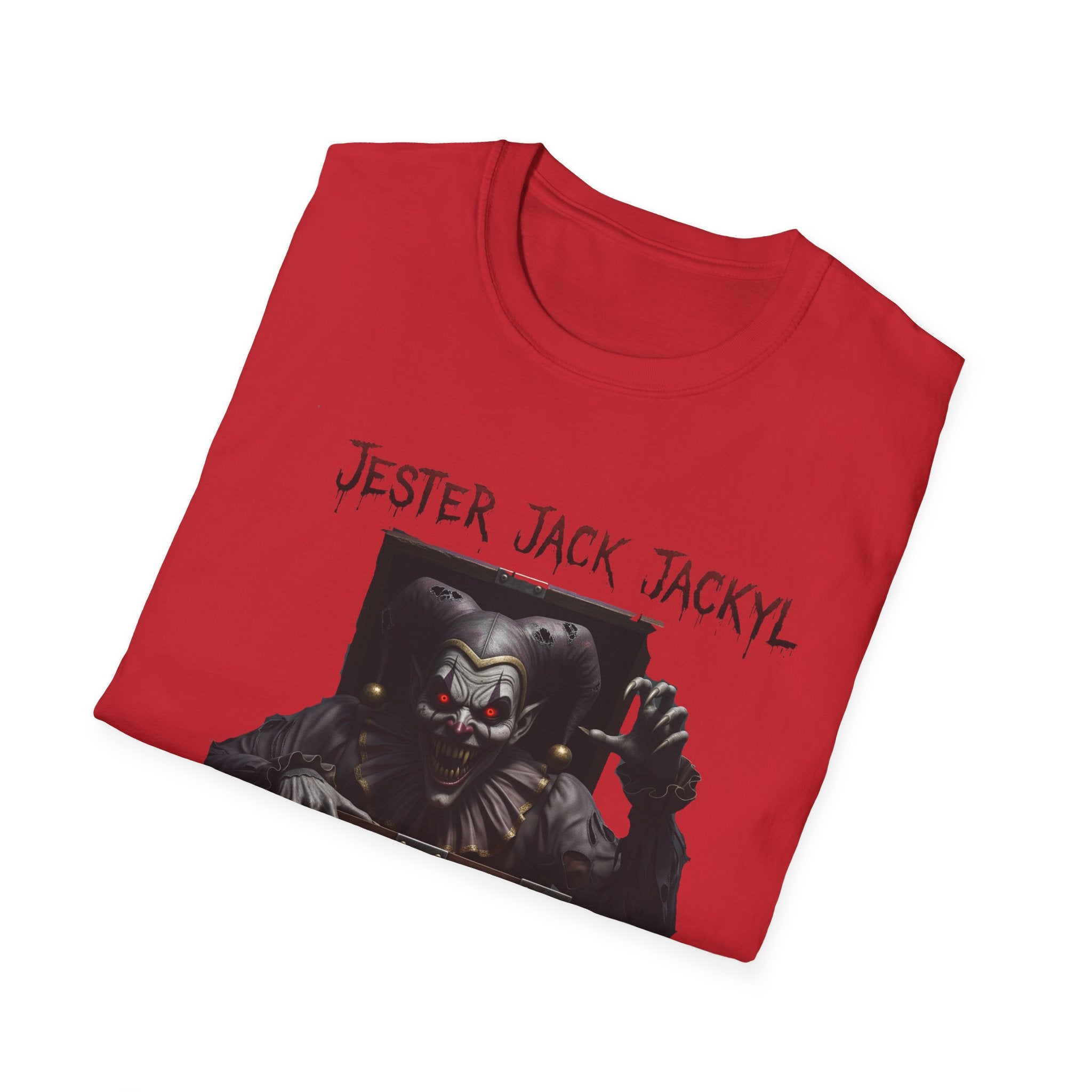 Jester Jack Jackyl Creepy Clown Graphic T-Shirt, Perfect for Halloween, Horror Fans, Scary Movie Night, Unisex Gift, Fun Adult Apparel