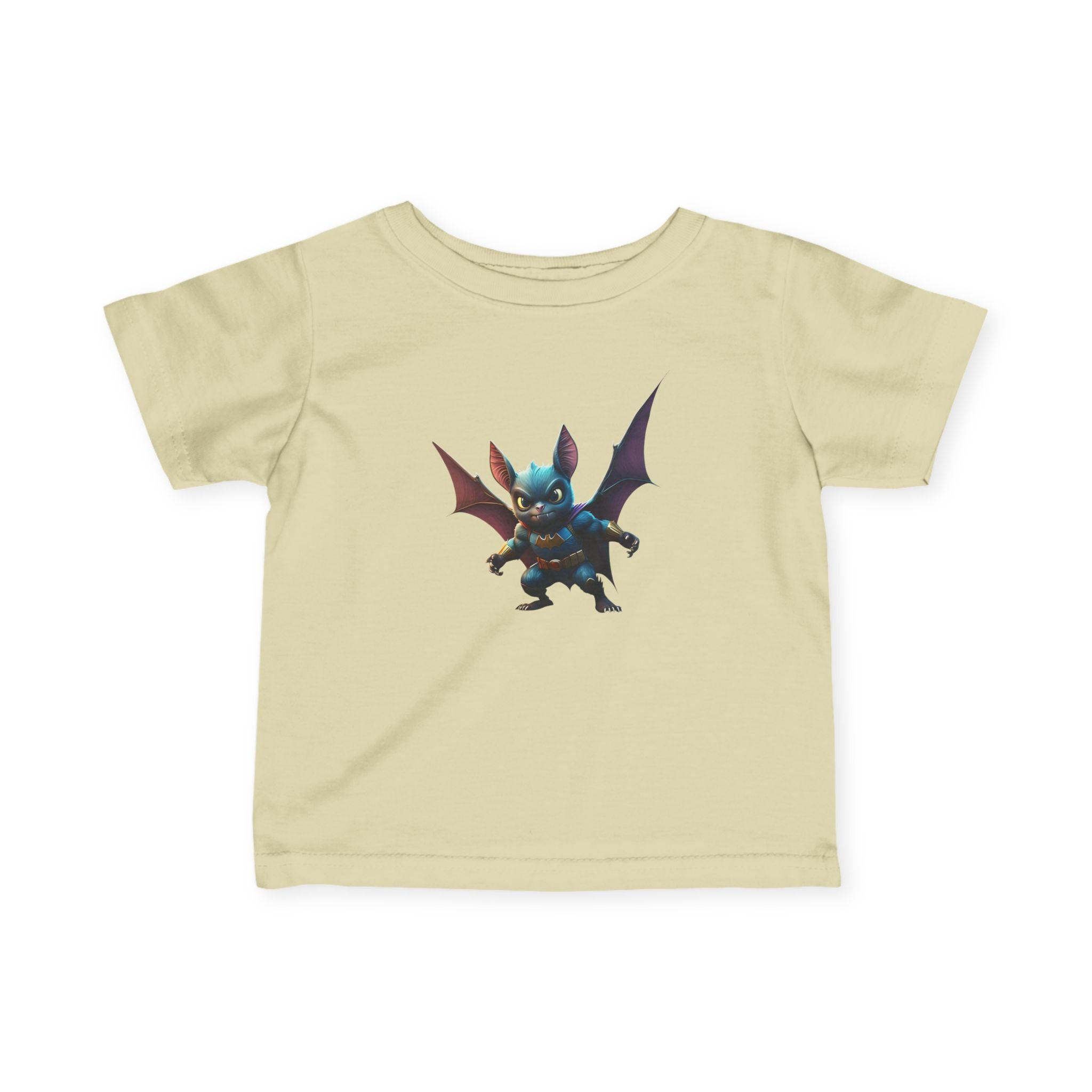Cute Bat Man Super Hero Infant Tee for Playful Kids | Fun Graphic T-Shirt