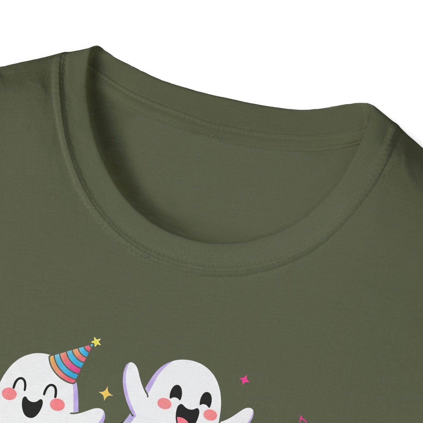 Ghoulish Fun T-Shirt, Ghost Theme Tee, Unisex Halloween Shirt, Cute Spooky Apparel, Fun Costume Idea, Party Outfit