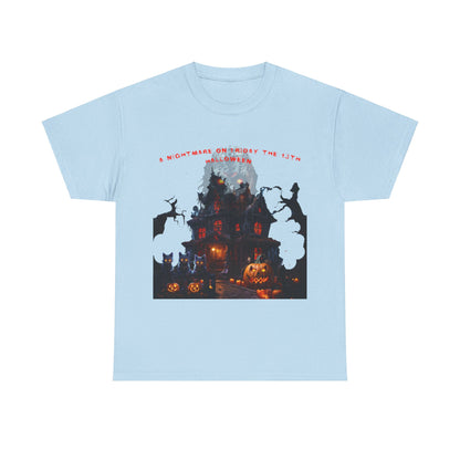 A Nightmare On Friday The 13th Halloween Unisex Heavy Cotton Tee