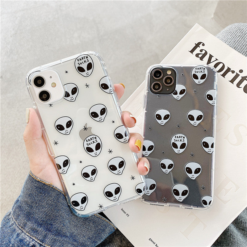 Cartoon alien phone case