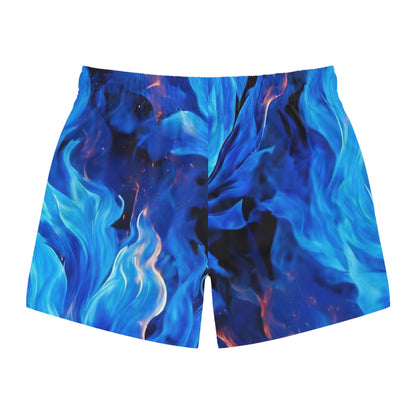 Blue Fire Swim Trunks (AOP)