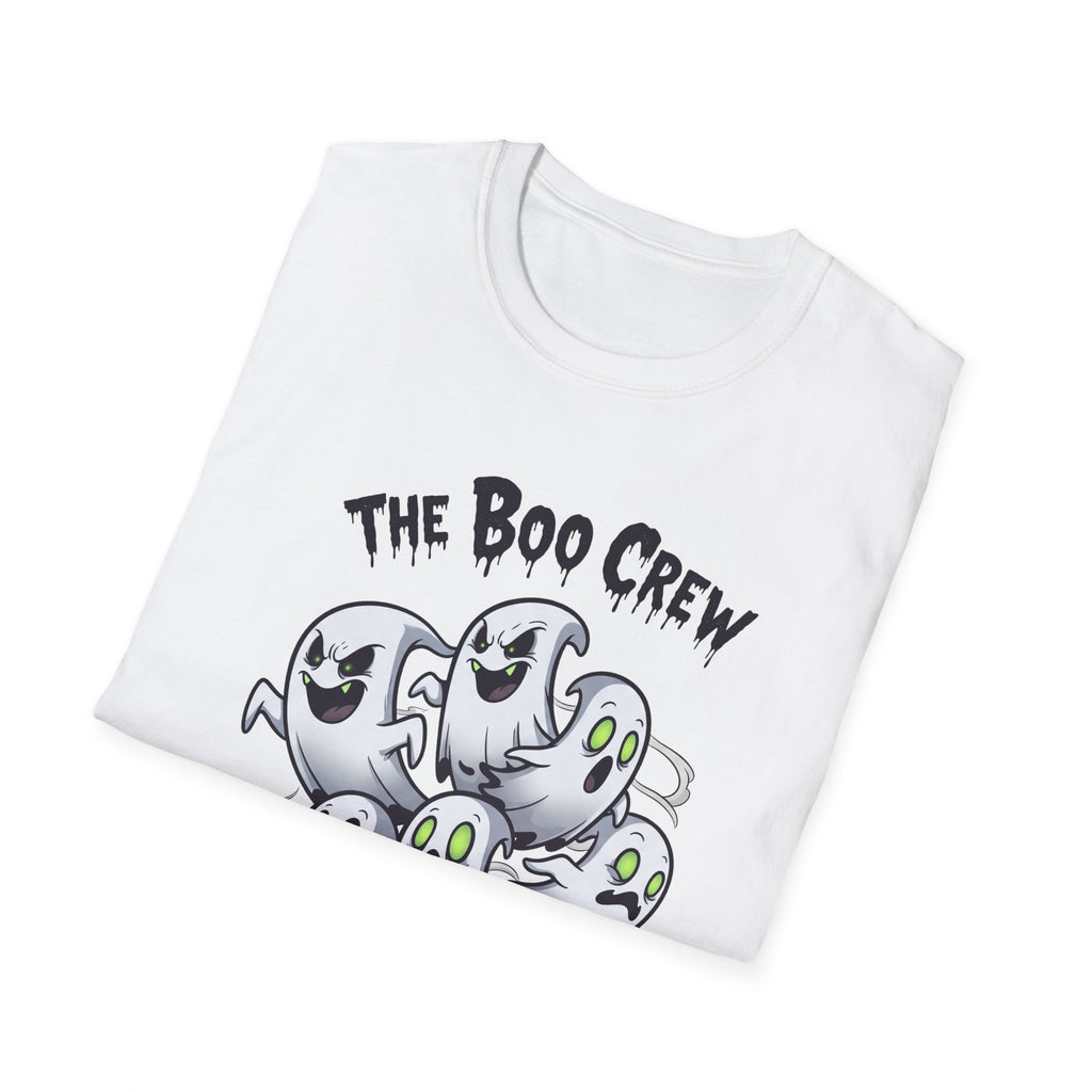 The Boo Crew T-Shirt - Spooky Halloween Tee, Unisex Casual Wear, Perfect for Trick-or-Treat, Halloween Party, Gift for Ghost Lovers