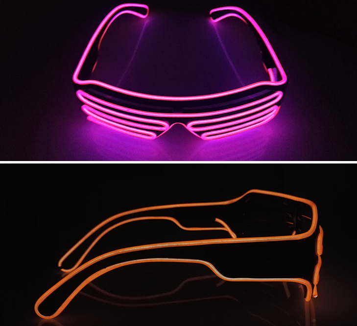 Newest LED Light Up Flashing Rave Shades