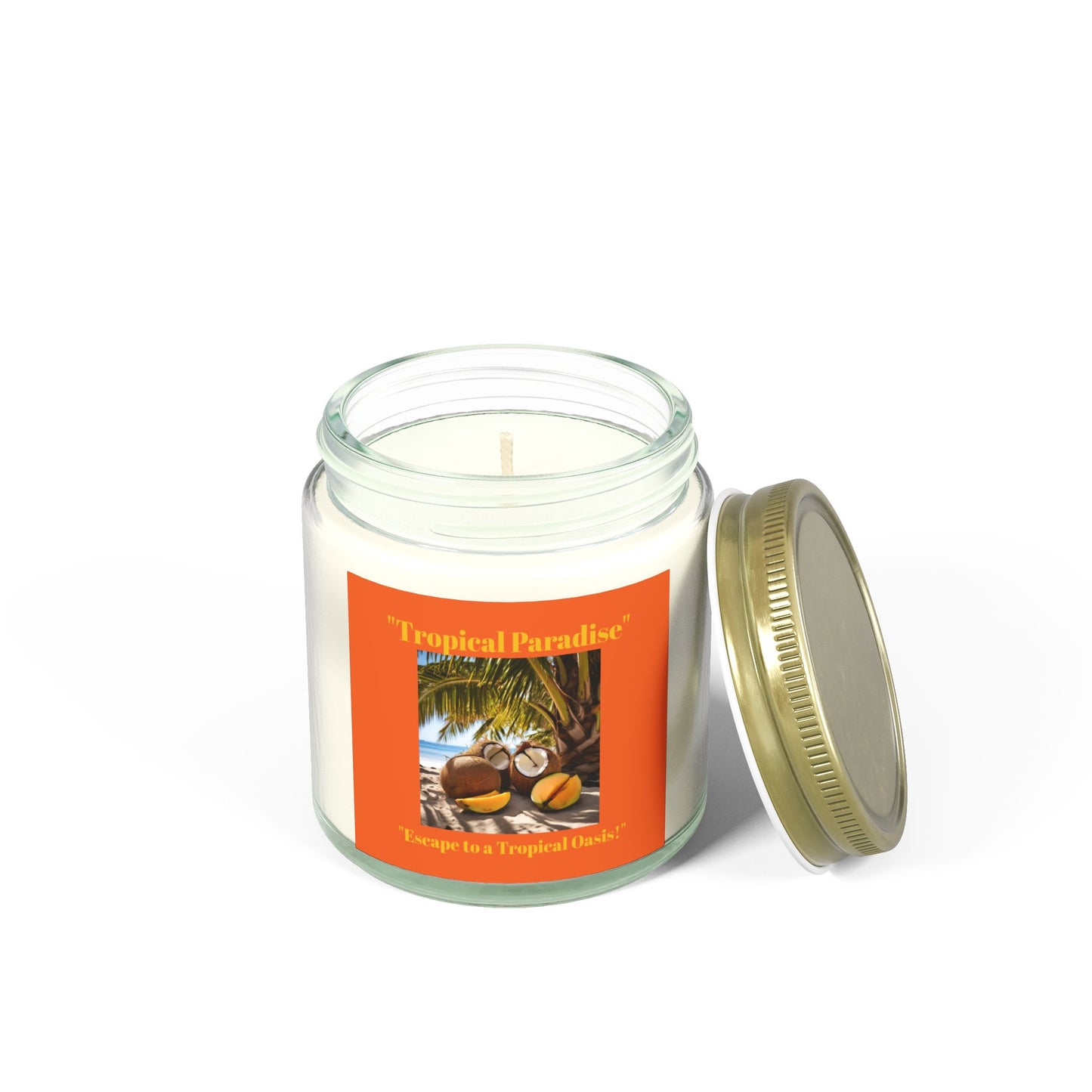 Scented Candles, Coconut Apricot Wax (4oz, 9oz)