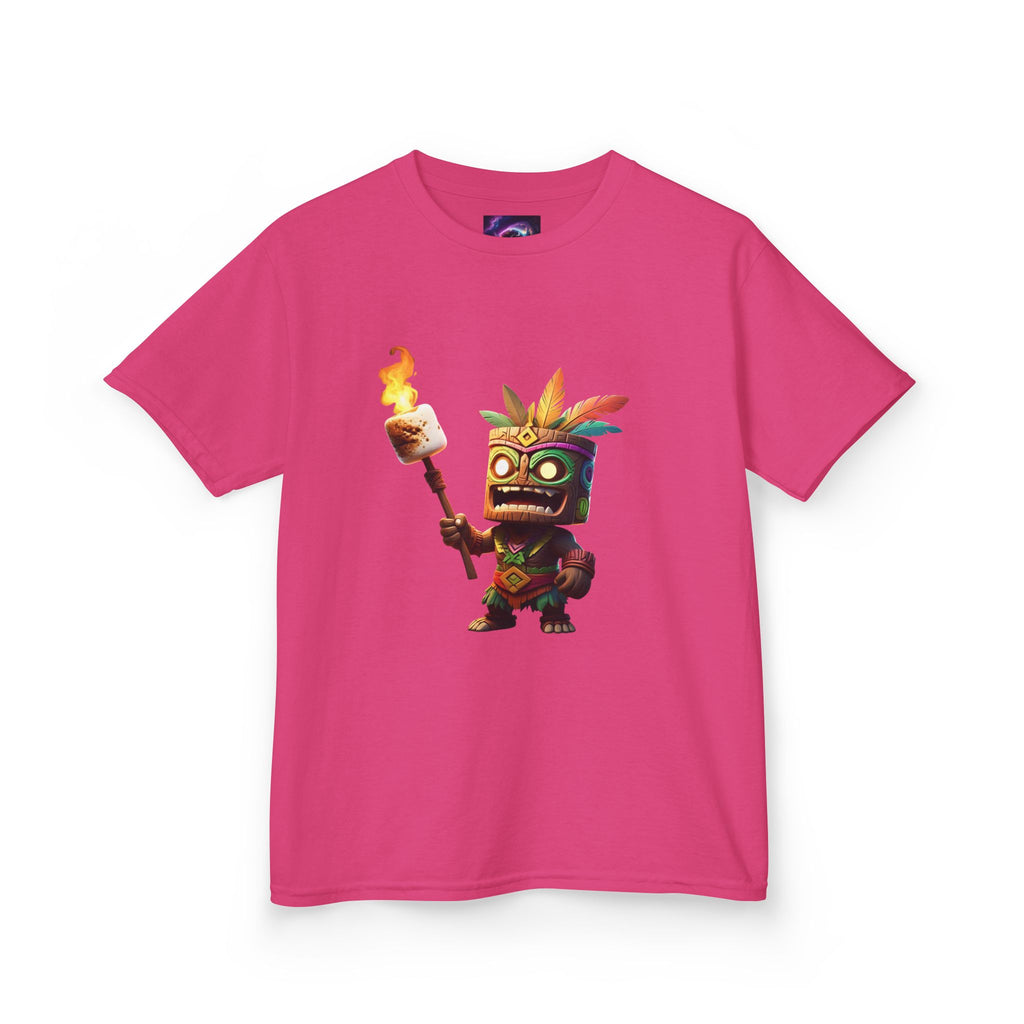 Kids Tiki Toasted Marshmallow Heavy Cotton Tee - Fun & Playful Design for Adventurous Kids
