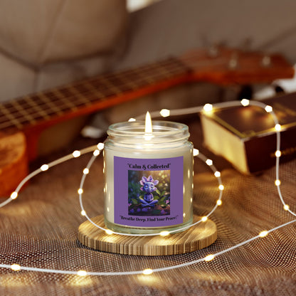 Calm & Collected Scented Candle - Breathe Deep, Find Your Peace - Relaxation Gift