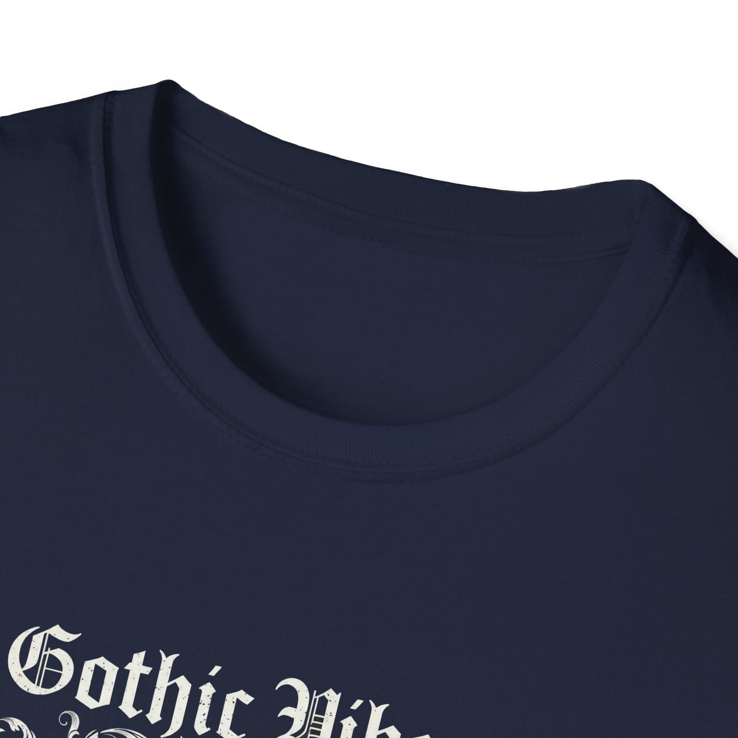 Gothic Vibes T-Shirt, Unisex Softstyle Tee for Alternative Style, Dark Aesthetic Apparel, Great for Festivals and Halloween