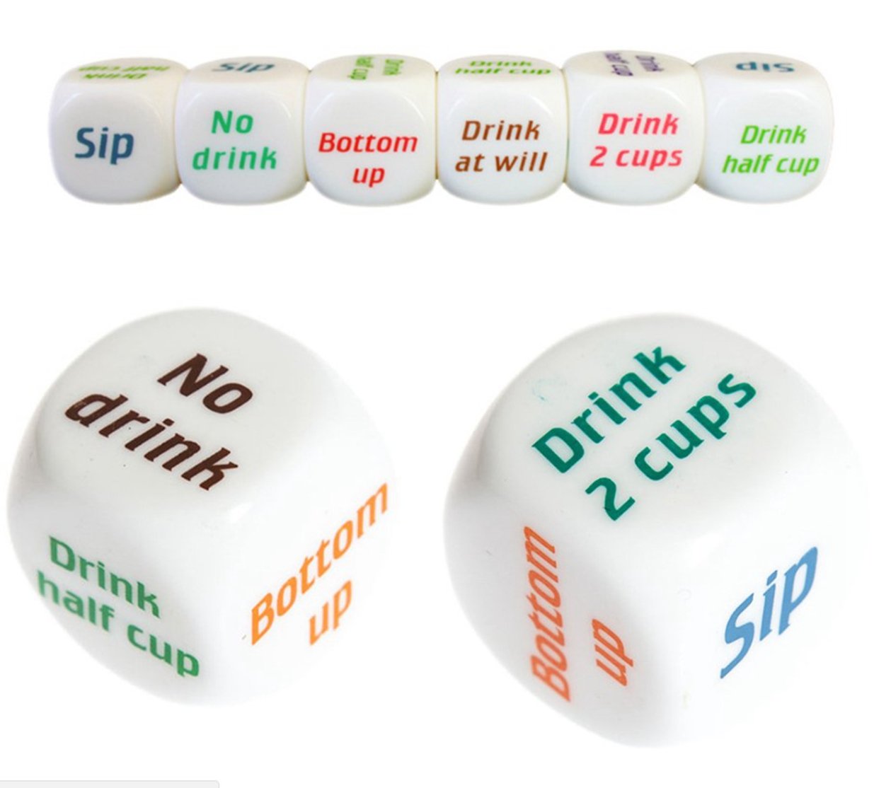 Color printing English wine order dice