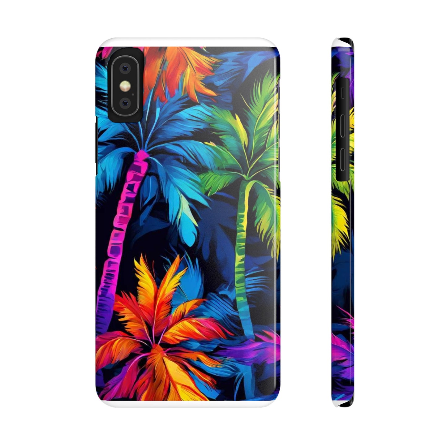 Dark Palm Slim Phone Cases