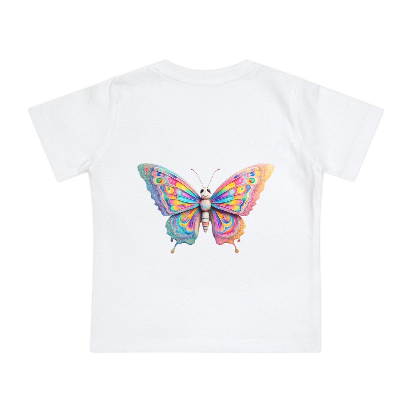 Colorful Baby Tiger & Butterfly Short Sleeve T-Shirt