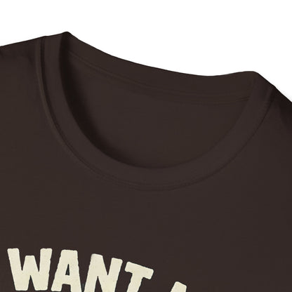 Halloween I Want My Mummy T-Shirt, Funny Costume Tee, Unisex Graphic Shirt, Spooky Season Apparel, Gift for Mummy Lovers