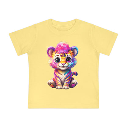 Colorful Baby Tiger & Butterfly Short Sleeve T-Shirt