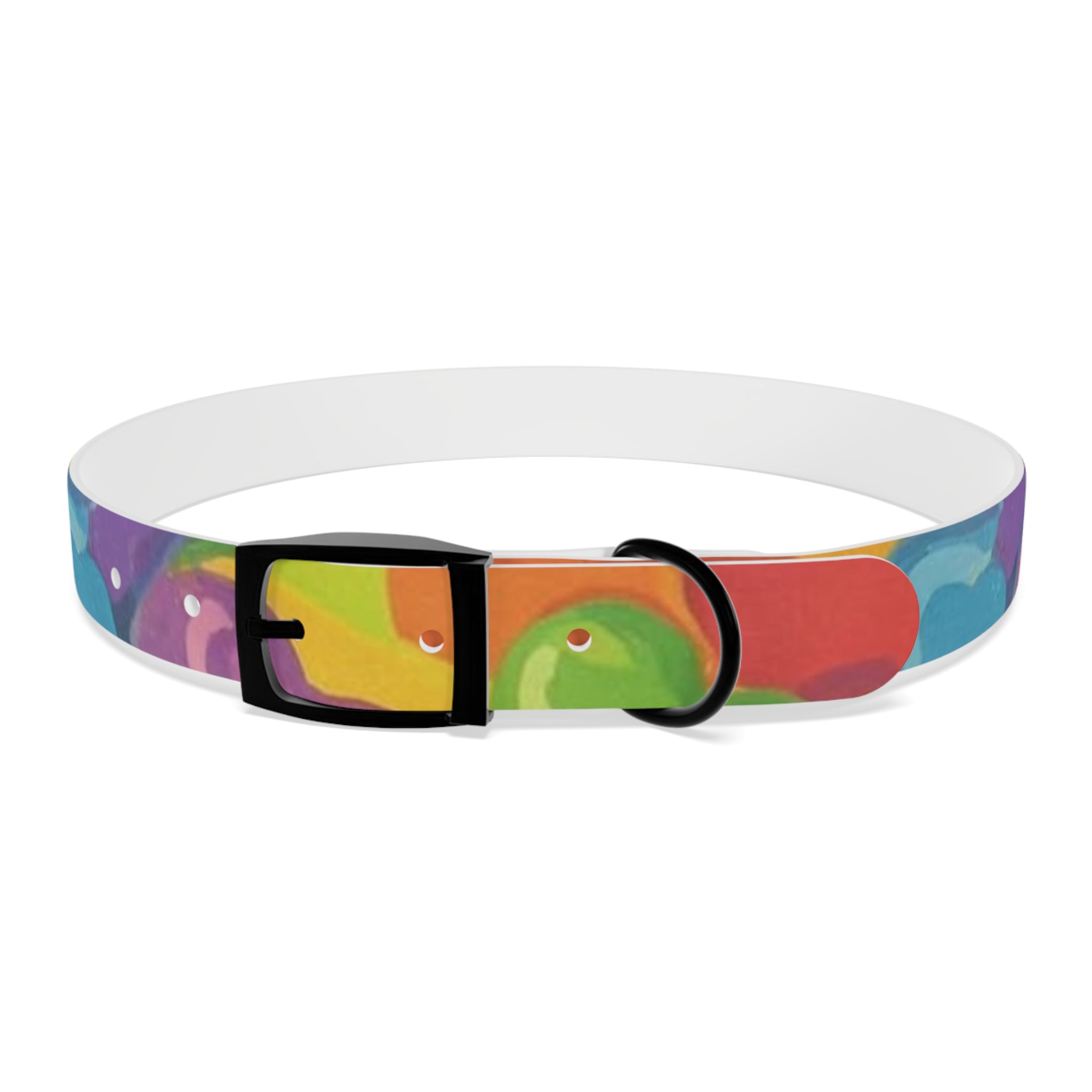 Vibrant Rainbow Dog Collar - Colorful Pet Accessory for Any Occasion