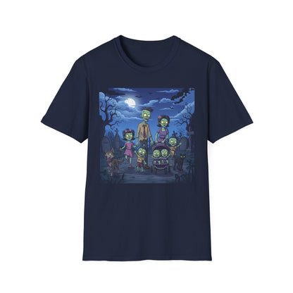 Zombie Family Halloween T-Shirt, Unisex Softstyle Tee for Men & Women, Funny Halloween Gift, Spooky Costume Top, Perfect for Halloween [...]