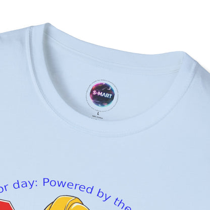 Cool Squirrel Labor Day Proud to work, proud to rest Graphic Tee, Unisex Softstyle T-Shirt for Nature Lovers, Funny Animal T-Shirt, Summer Casual Wear, Unique Gift Idea - S-Mart Shop Smart Treasures