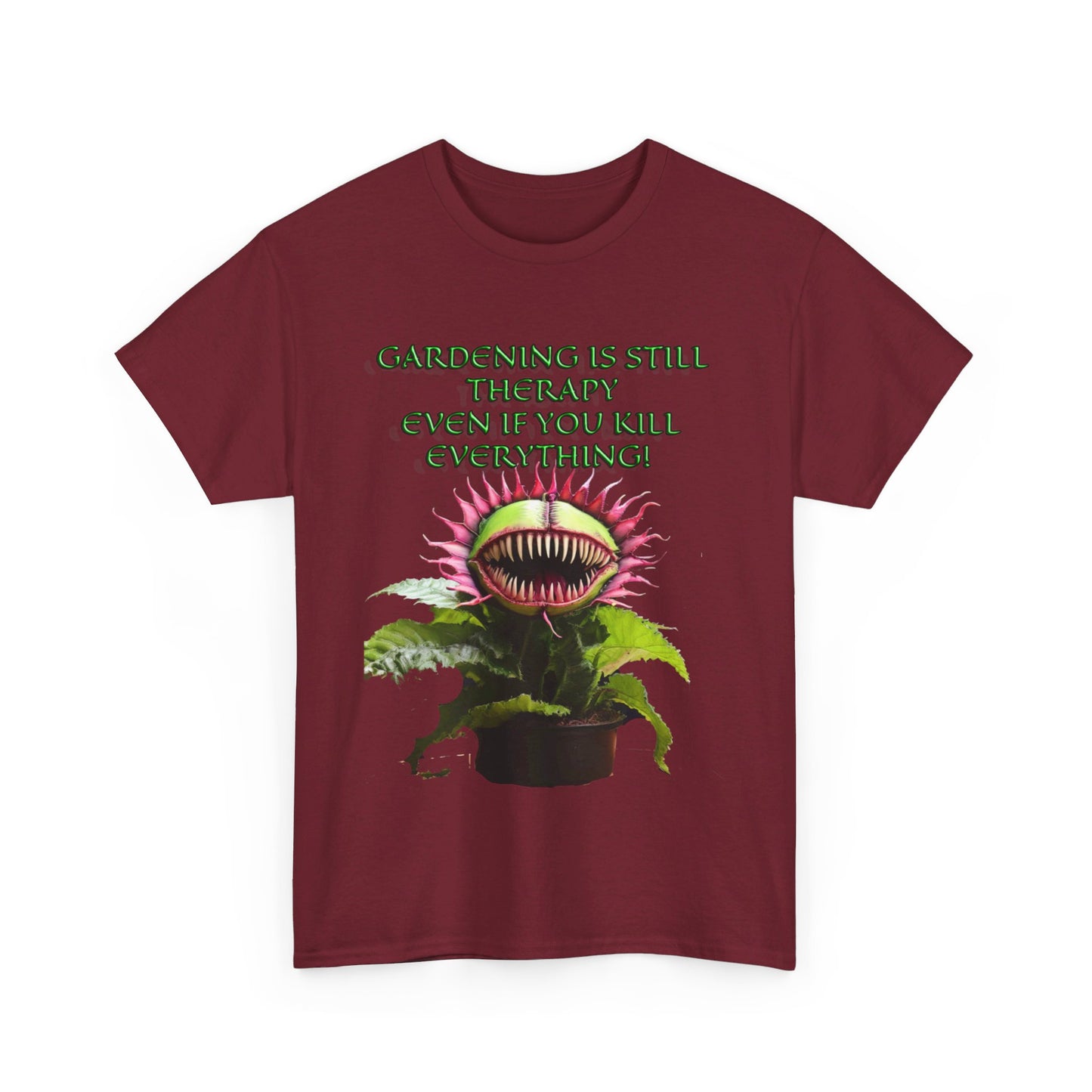 Gardening Is Therapy Unisex Heavy Cotton Tee