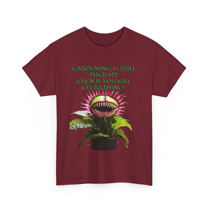 Gardening Is Therapy Unisex Heavy Cotton Tee