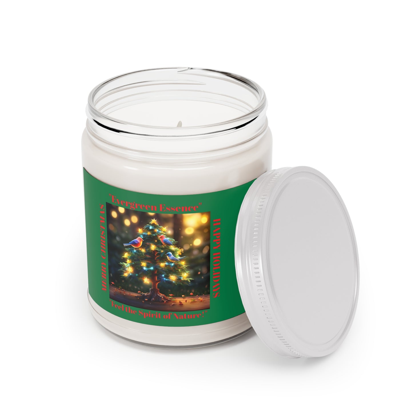 Evergreen Essence Scented Candle - Holiday Decor & Gift Idea