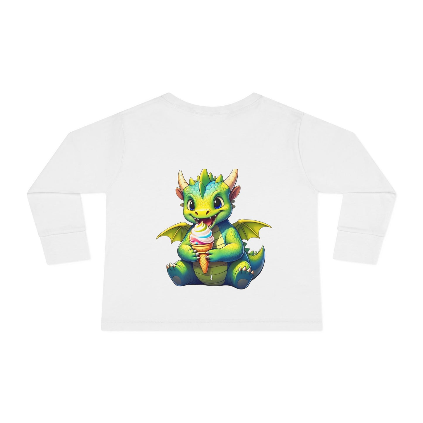 Cute Dragon Toddler Long Sleeve Tee - Perfect for Kids' Birthdays & Playtime