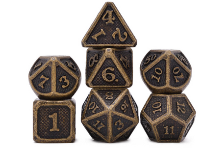 Metal game dice