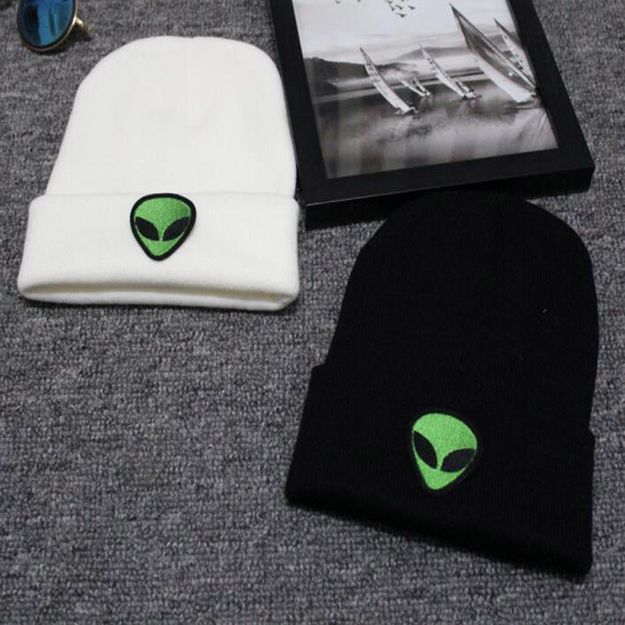 Alien knitted woolen cap