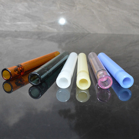 High Borosilicate Glass Shrinkage Type Straight Pipe Smoker Accessories