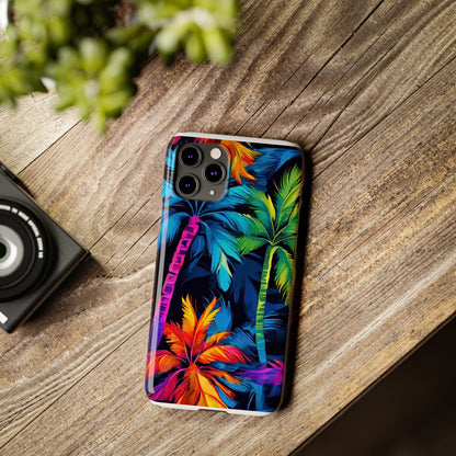 Dark Palm Slim Phone Cases