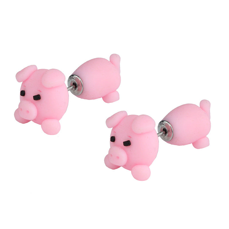 Pig earrings