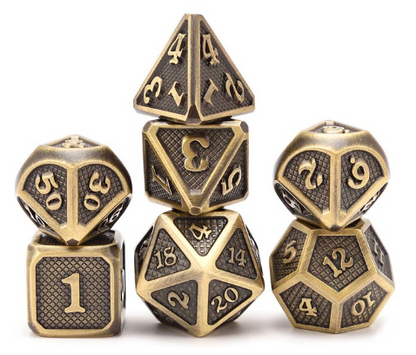 Metal game dice