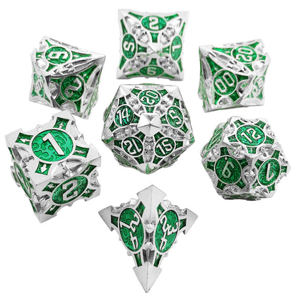 Metal Polyhedral Board Game Dice